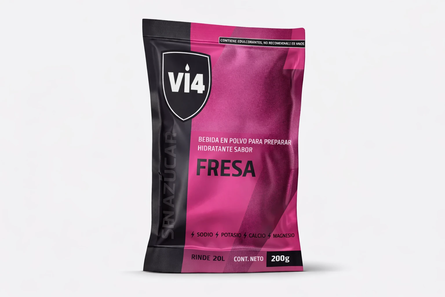 VI4 Isotónico en Polvo – Fresa (20 L)