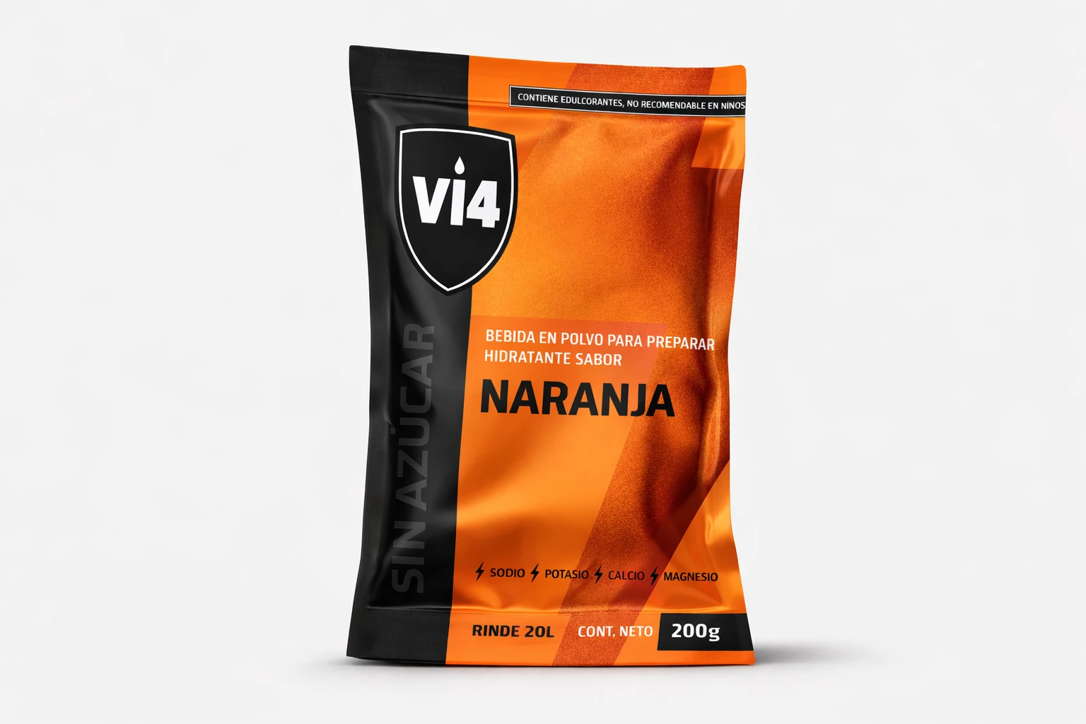 VI4 Isotónico en Polvo – Naranja (20 L)
