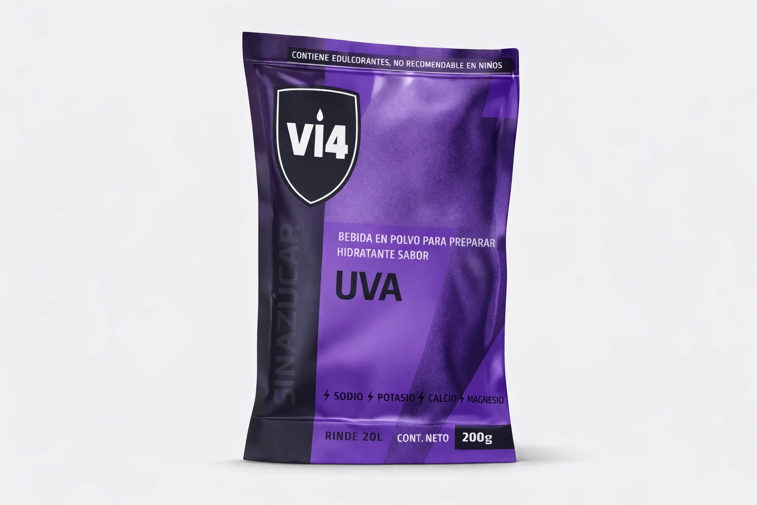 VI4 Isotónico en Polvo – Uva (20 L)